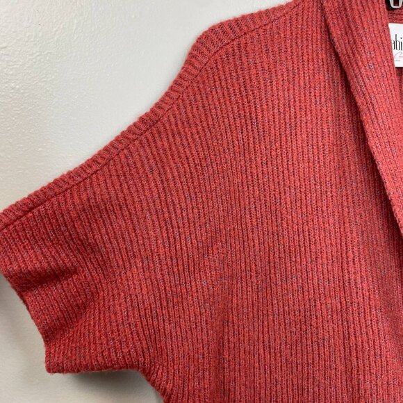 Cabi Love Carol Rosewood Cardigan Sweater Womens Small Orange Short Sleeve - Picture 6 of 9